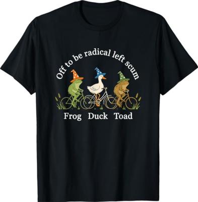 Funny Off To Be Radical Left Scum Frog Duck Toad T-Shirt