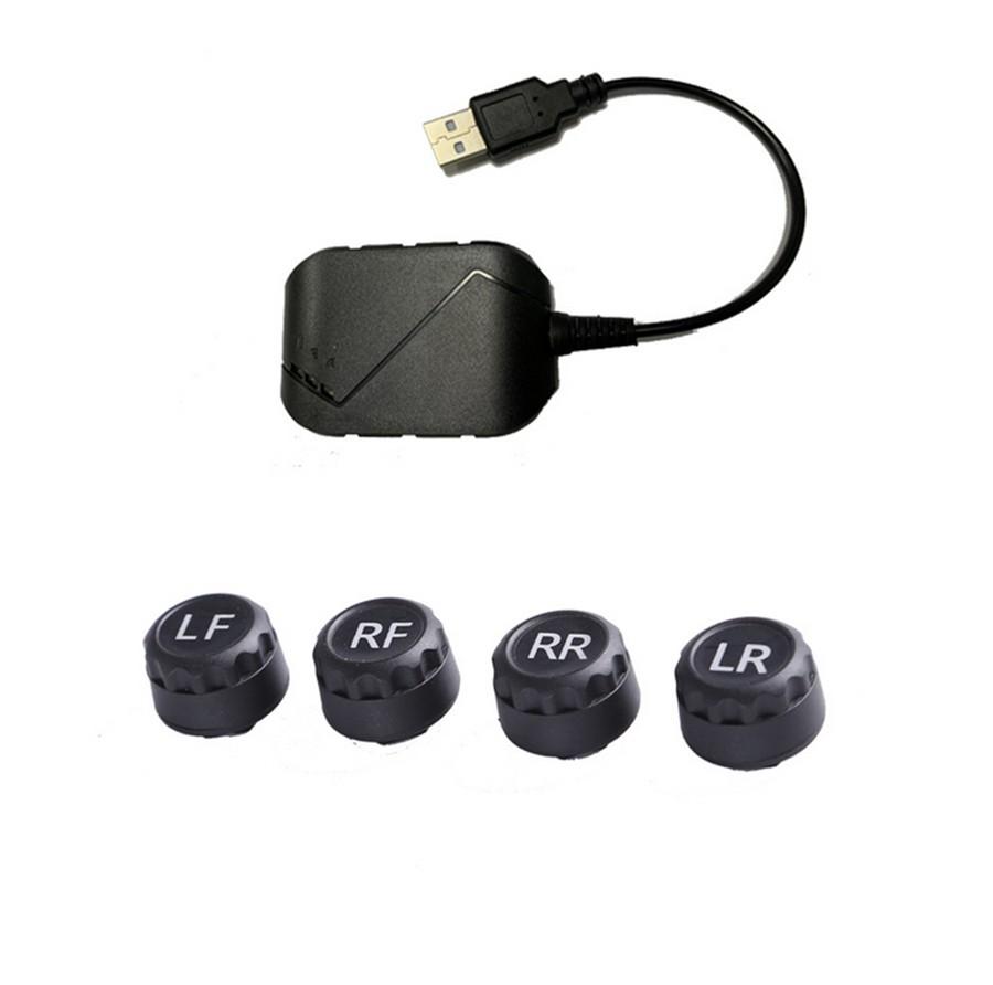 USB Android TPMS Автомобильная сигнализация контроля давления в шинах