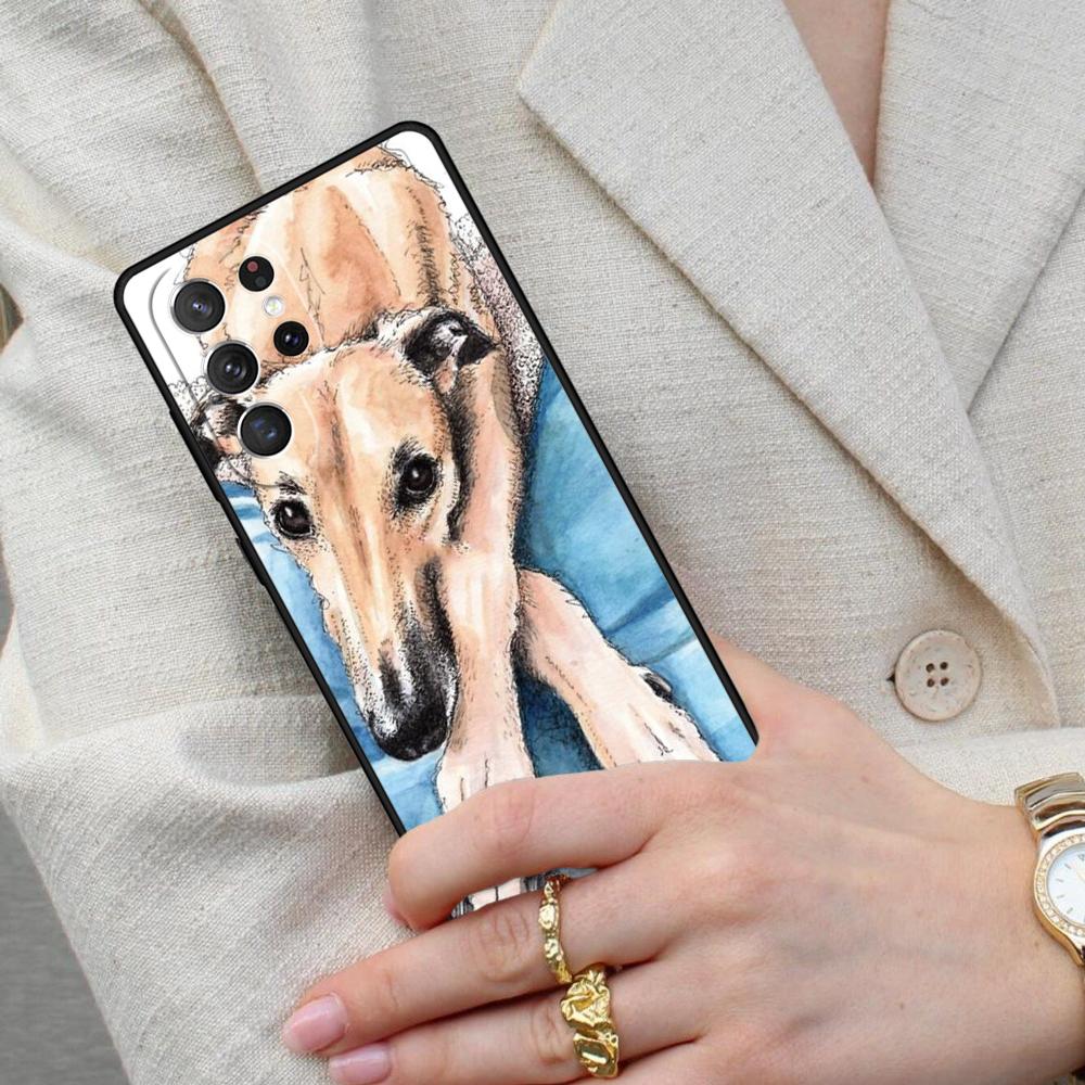 Galgo Greyhound Dog SOFT Cell Phone Case for Samsung Galaxy S26 Ultra S25 S24 S23 S22 S21 S20 Note10 Cover