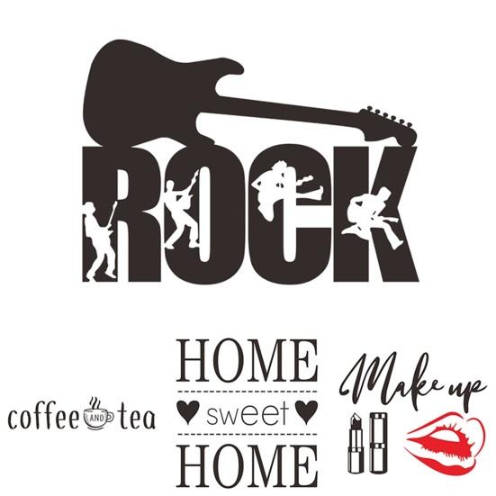 Настенная самоклеящаяся вдохновленная многоразовая красота музыкальная гитара наклейка товары для вечеринок