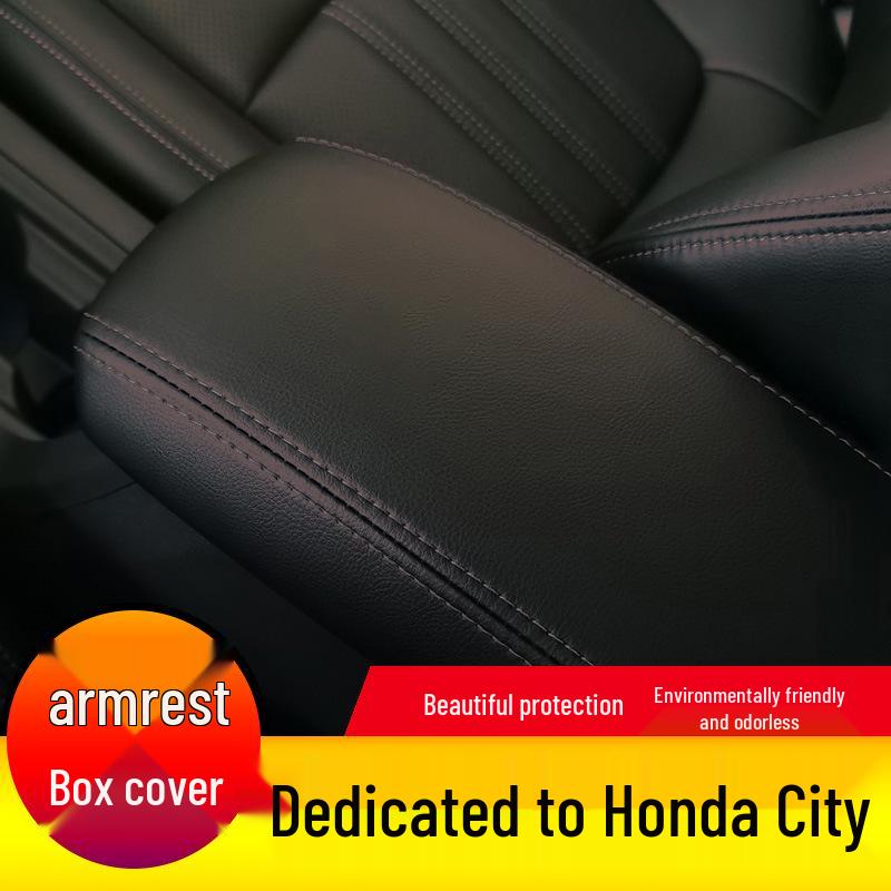 08-18 Honda City Полное Покрытие Подлокотник Кожаная Защитная Накладка