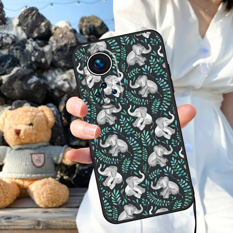 Милый чехол для телефона с изображением слоненка для Honor 90 Lite 50 70 Magic 5 6 Pro X6 X7 X8 X9 X6a X7a X8a X9a X9b X8b Cover