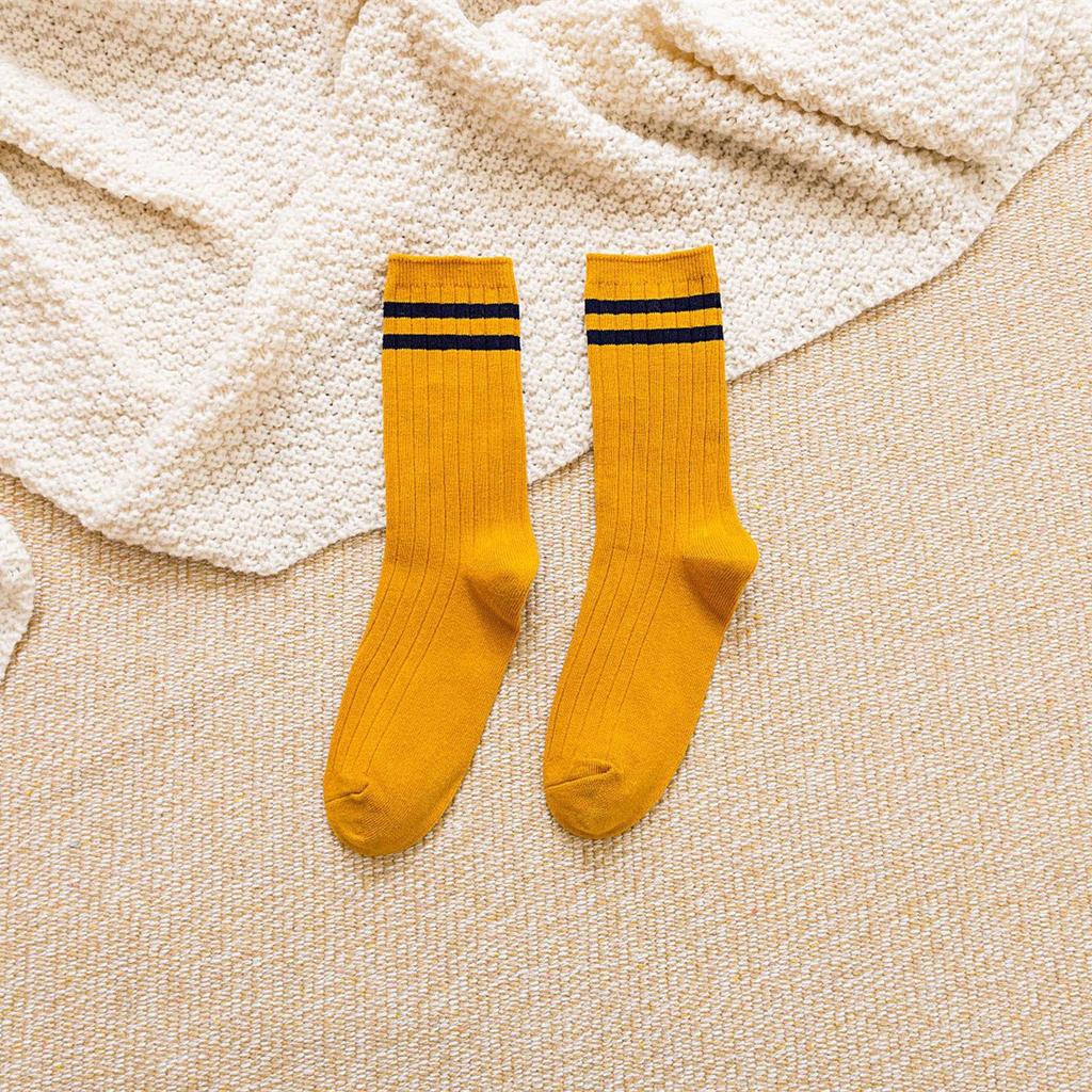 Unisex Men Woman Socks Casual Fashion Striped High Quality Cotton Socks Women Soft Breathable Harajuku Streetwear White Socks