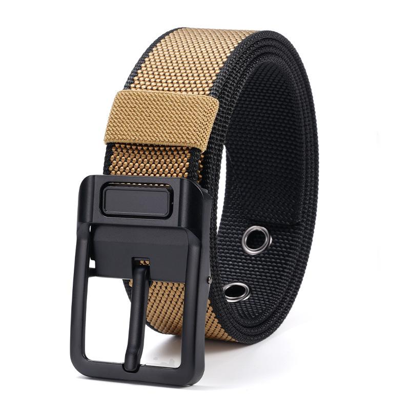Outdoor Belt Men's Nylon Belt Adjustable Simple Automatic Buckle Belt