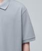MUSINSA STANDARD Relaxed Fit Pique Polo Shirt [Light Grey]