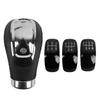 PU Leather Car Gear Shift Knob Portable Replacement 5 Speeds Lever Part