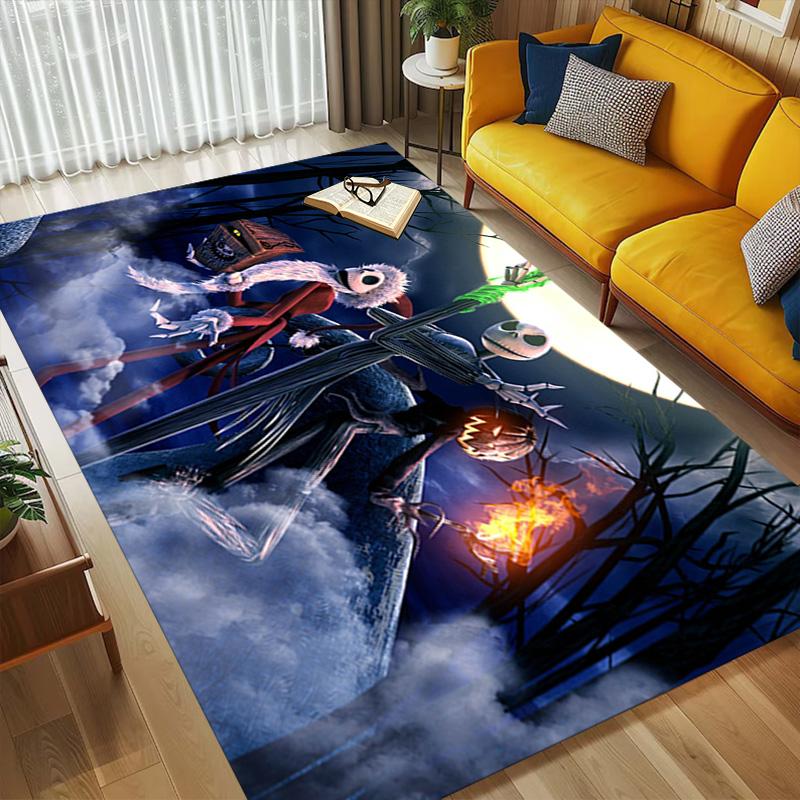 Nightmare Before Christmas Living Room Nonslip Area Rug Soft Carpet For Bedroom Game Playroom Sofa Office Home Decor Doormat Christmas Gift C9301139