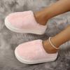 2024 Woman Furry Ladies Fur Luxury Fluffy Plush Slipper House Soft Fuzzy Platform Indoor Casual Winter Home Warm Female Shoes