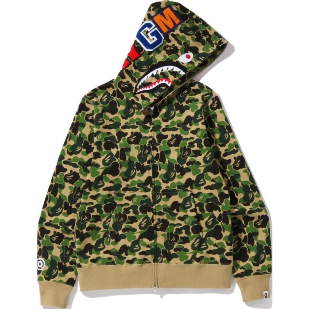 Толстовка с капюшоном на молнии Bape Abc Camo Shark 1K20-115-008
