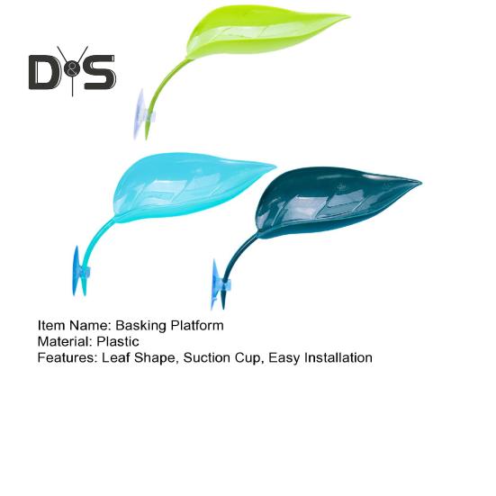 3 шт. Платформа для купания черепахи в форме листа, платформа для купания бородатой агамы с присосками, аксессуары для аквариума с древесной лягушкой, декор для аквариума с леопардовым гекконом