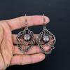 Rose Quartz 999 Copper Wire Wrapped Earrings, Handmade Gemstone Earrings Jewelry, Gifts For Wife Brand New Earrings