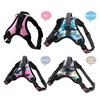 Nylon Dog Harness Collar Adjustable No-Pull Dog Harness Reflective Outdoor Pet Vest for Medium Large Dogs Pet Traction