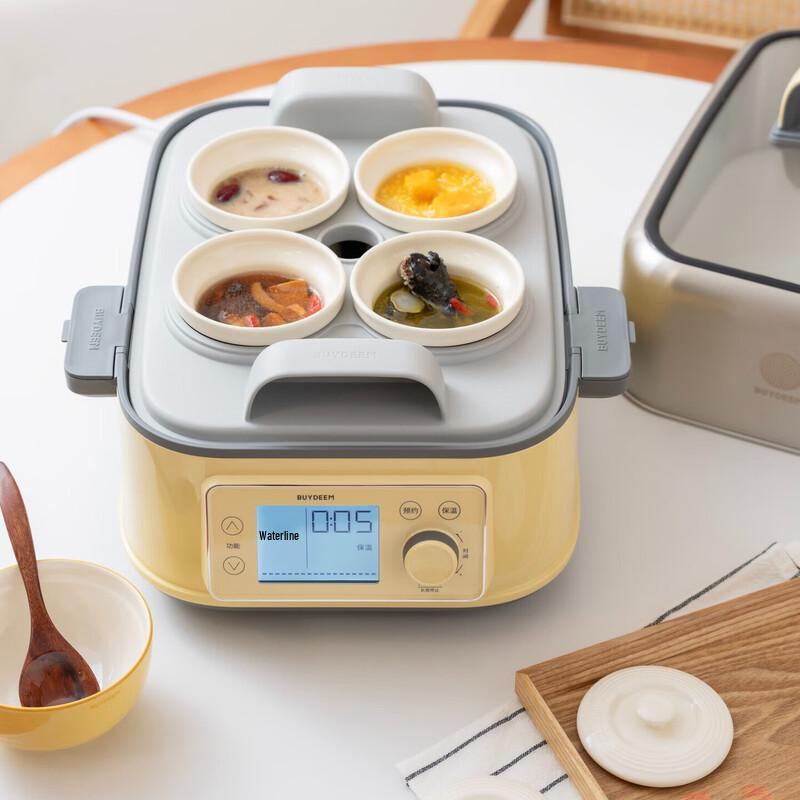 Buydeem Ceramic Stew Pot with Steaming Rack