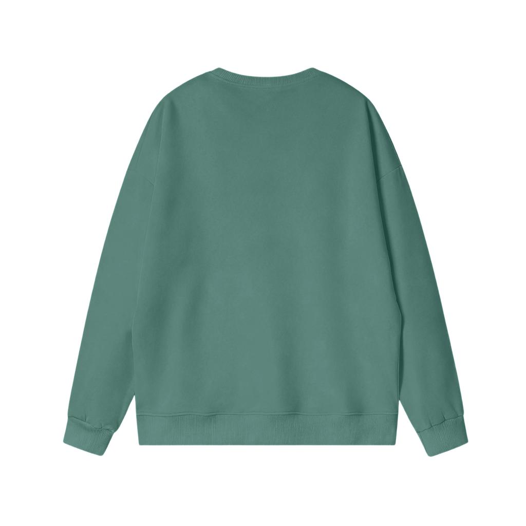 Женский свободный удобный повседневный и модный свитшот с круглым вырезом, рукавами с резьбой, однотонный, с длинными рукавами