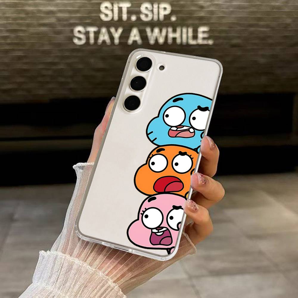 Милый Чехол для Телефона H-Darwin Watterson-S Для Samsung Galaxy Прозрачная Крышка A52 A12 A51 S21 Edge S22ULTRA S23 S24 S20LITE Plus Ult