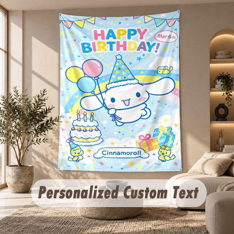 Wall Hanging Tapestry Art Cloth Bedroom Room Background DecorCinnamoroll