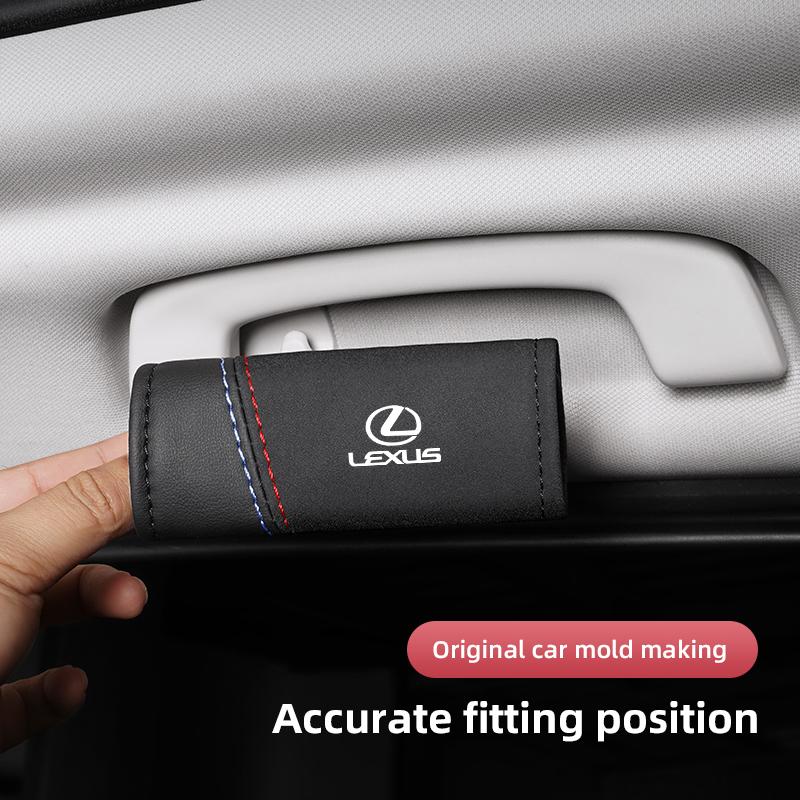 Auto Roof Pull Gloves Car Roof Armrest Cover Handle Covering For Lexus F SPORT GS GX IS LS LX CT LC RC LBX NX RX 350h 450h ES UX