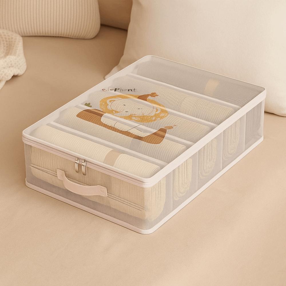 2Pcs Divided Clothes Quilt Storage Bag Large Capacity Moving Packing Bag Bed Sheet Organizer  Travel