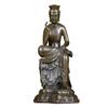 Ornament Maitreya Bodhisattva Half Prostrate Statue Buddha Statue Figure Total Height 19cm Made of Copper Brass [Bodhisattva]
