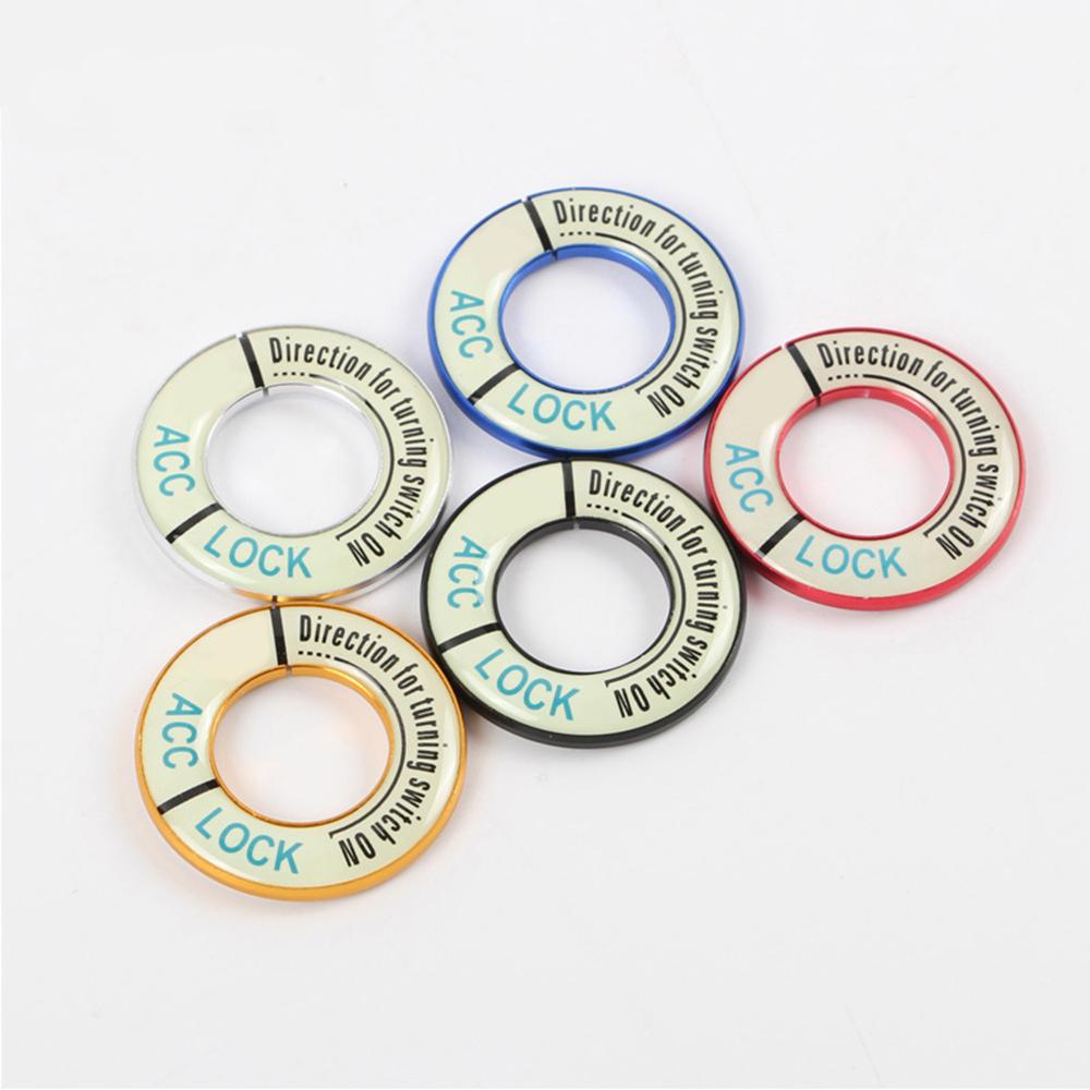 Автомобильное кольцо для ключей зажигания, декоративная отделка, светящиеся наклейки для Peugeot 208 301 307 308 2008 3008 5008, аксессуары