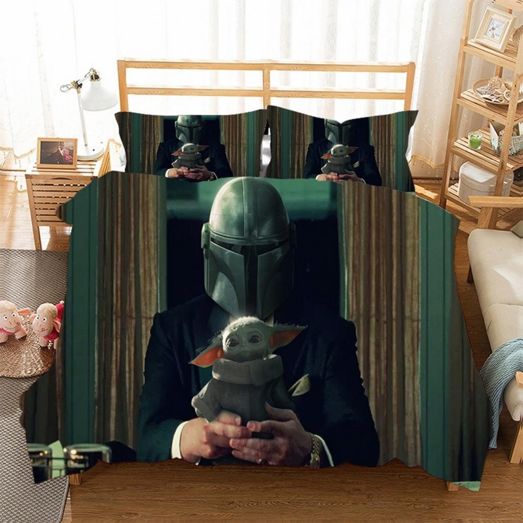 Hot Sale Stars Wars Bedding Sets Children's Birthday Gift with Zip Room Decor Teenagers adulte Microfibre 2-3Piece Duvet Cover