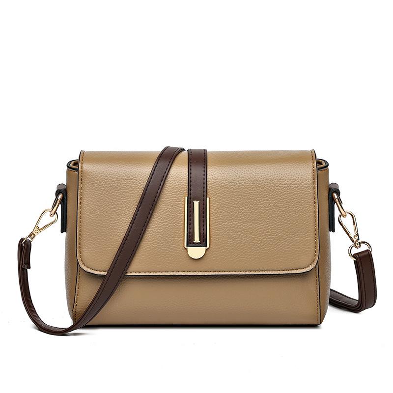 Fashion Soft Leather Shoulder Bag Large Capacity Senior Sense Women's Bag Crossbody Small Square Bag