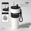 Large-Capacity Thermos Cup for Men, 316 Stainless Steel Portable Coffee Cup for Women, 2024 New Model Car-Mounted Straw Water Cup