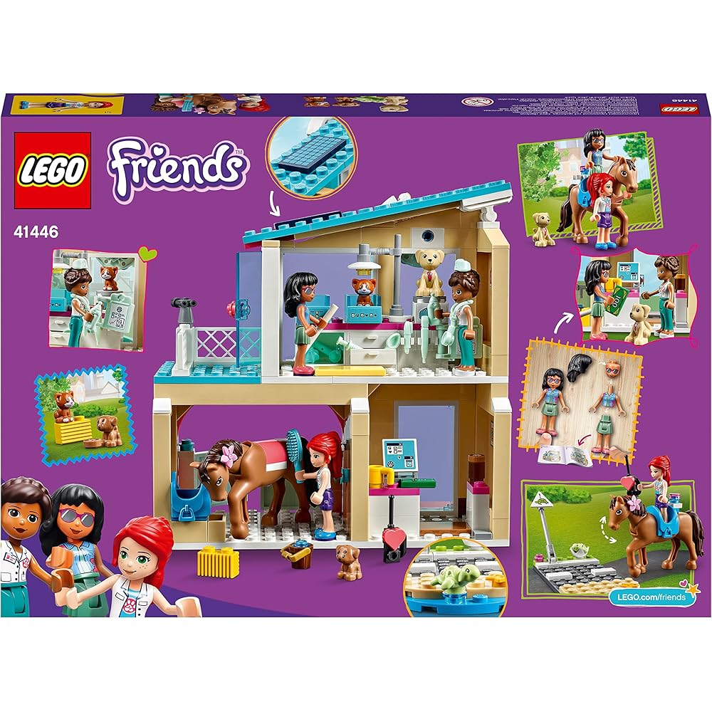 LEGO Друзья Клиника для животных Хартлейк Сити Набор 41446 с Мини-фигурками и Аксессуарами
