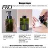 Plastic Foaming Bottle 250/450ML Press Soap Dispenser, Refillable Hand Shampoo Shower Foam Gel Container, Empty Pump Lotion for