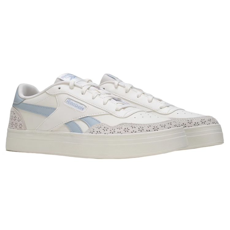 Reebok Кеды Court Advance Bold Color Block Retro Низкие Женские кроссовки Белый Синий 100074336