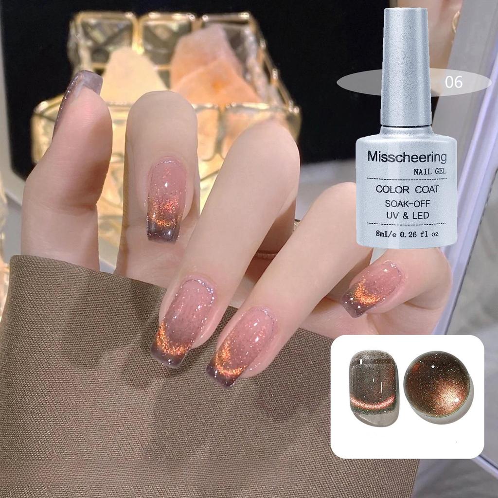 8 мл кошачий глаз магнитный лак для ногтей лазерный магнит синий кристалл УФ-светодиодный лак для ногтей для арт-дизайна маникюра