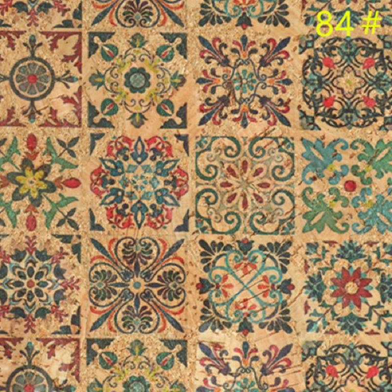 90*135 см 0,5 мм натуральная пробковая синтетическая кожаная ткань с рисунком под дерево, цветочная печать, искусственная ткань для фона, сумочка, обувь, декор своими руками