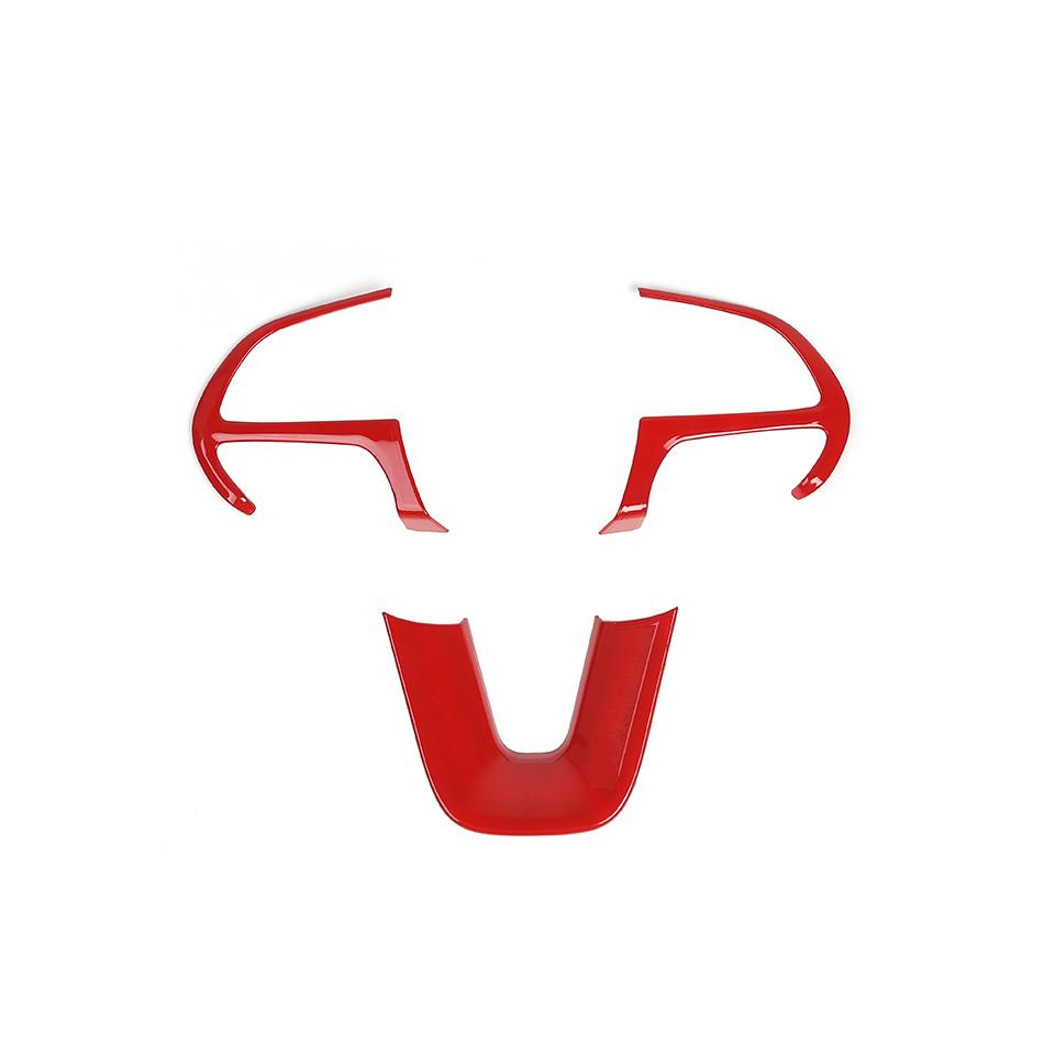 Car Steering Wheel Decoration Cover for Dodge Challenger/Charger 2015+ for Durango 2014+ for Jeep Grand Cherokee SRT8 2014-2018