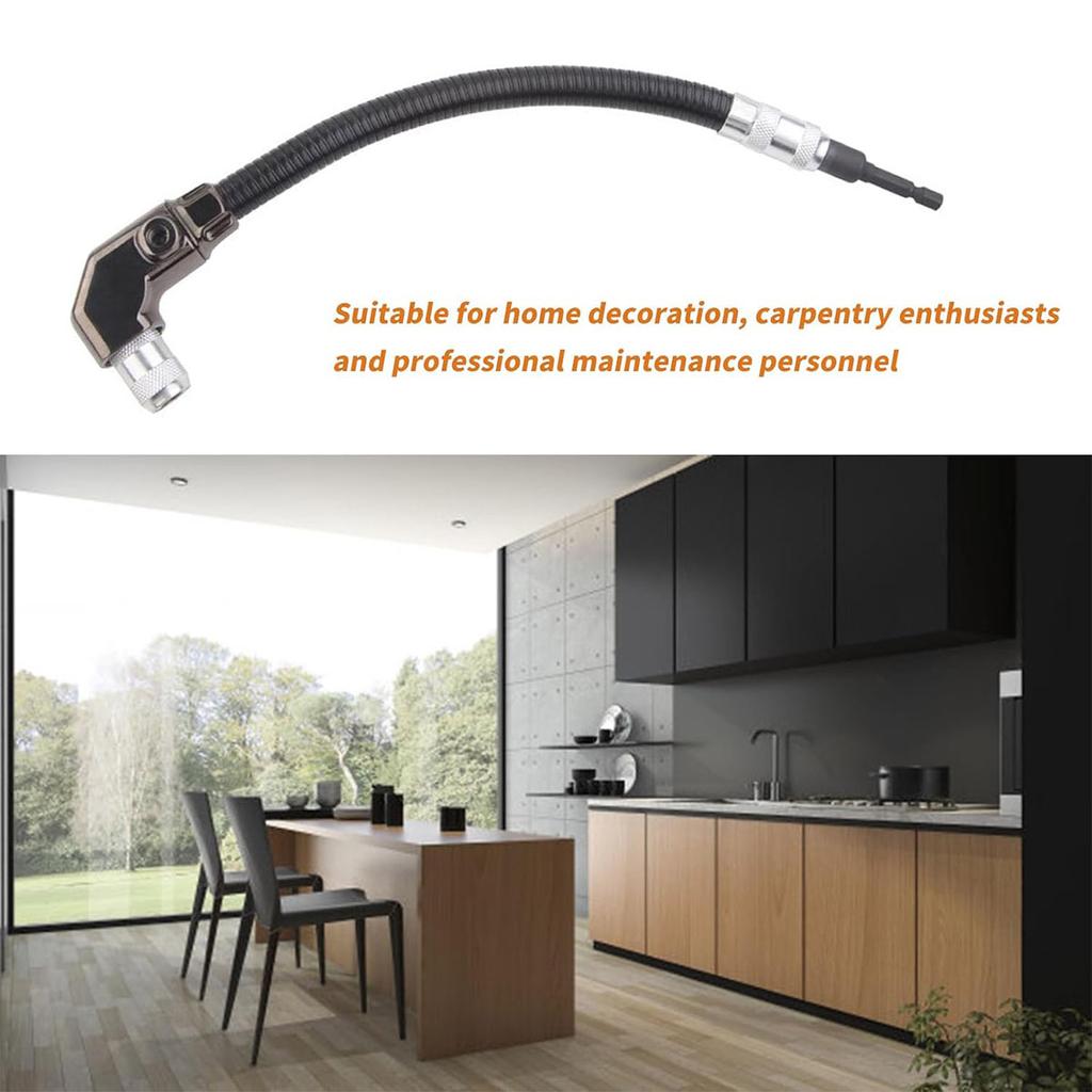 12-дюймовая угловая насадка, гибкий вал, насадка для дрели, угловой инструмент для электродрели под углом 90 градусов