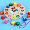 Деревянные игрушки Монтессори для детей 1-3 лет, подарок для мальчиков и девочек, игры для развития ребенка, деревянная головоломка для детей, развивающая обучающая игрушка