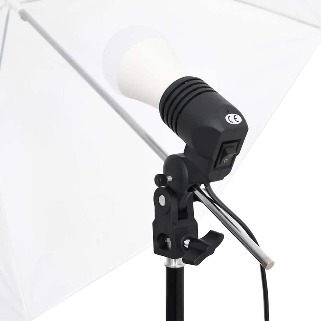 Vidaxl Fotograficzny Zestaw Studyjny Z Lampami I Tłem