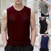 Breathable Sport Tank Tops Men Plus Size Solid Color Sleeveless Shirts Summer Fitness Vest