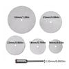 6Pcs/Set Stainless Steel Slice Metal Cutting Disc With 1 Mandre For Rotary Tools 16 18 22 25 32Mm Cutting Disc Hand Tools