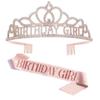 BIRTHDAY QUEEN GIRL Girl Birthday Crown Etiquette Party Supplies Rhinestone Hair Accessories