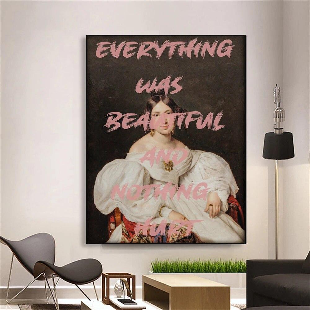 Классический женский портретный постер, альтер-арт, эклектичная настенная живопись на холсте, винтажная картина с принтом в стиле барокко, декор для спальни