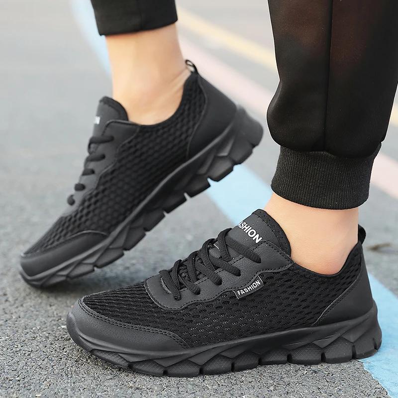 Fashion Summer Men Casual Sneakers Breathable Casual Flat Shoes Outdoor Non-Slip Walking Men Shoes Tennis Zapatos Hombres for Hombre