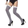 Womens/Ladies Striped Opaque Hold Up Stockings