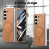 Luxury Busines Sle Leather Magnetic Magsafe Phone Case for Samsung Galaxy Z Fold 7 6 5 4 Coque Shockproof Protection Back Cover