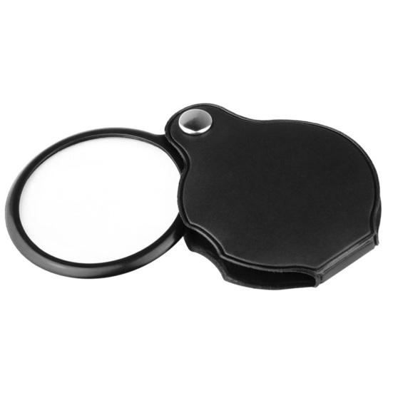 Slim Thin Reading Pocket Magnifying Glass 60mm 6x Loupe Folding Magnifier