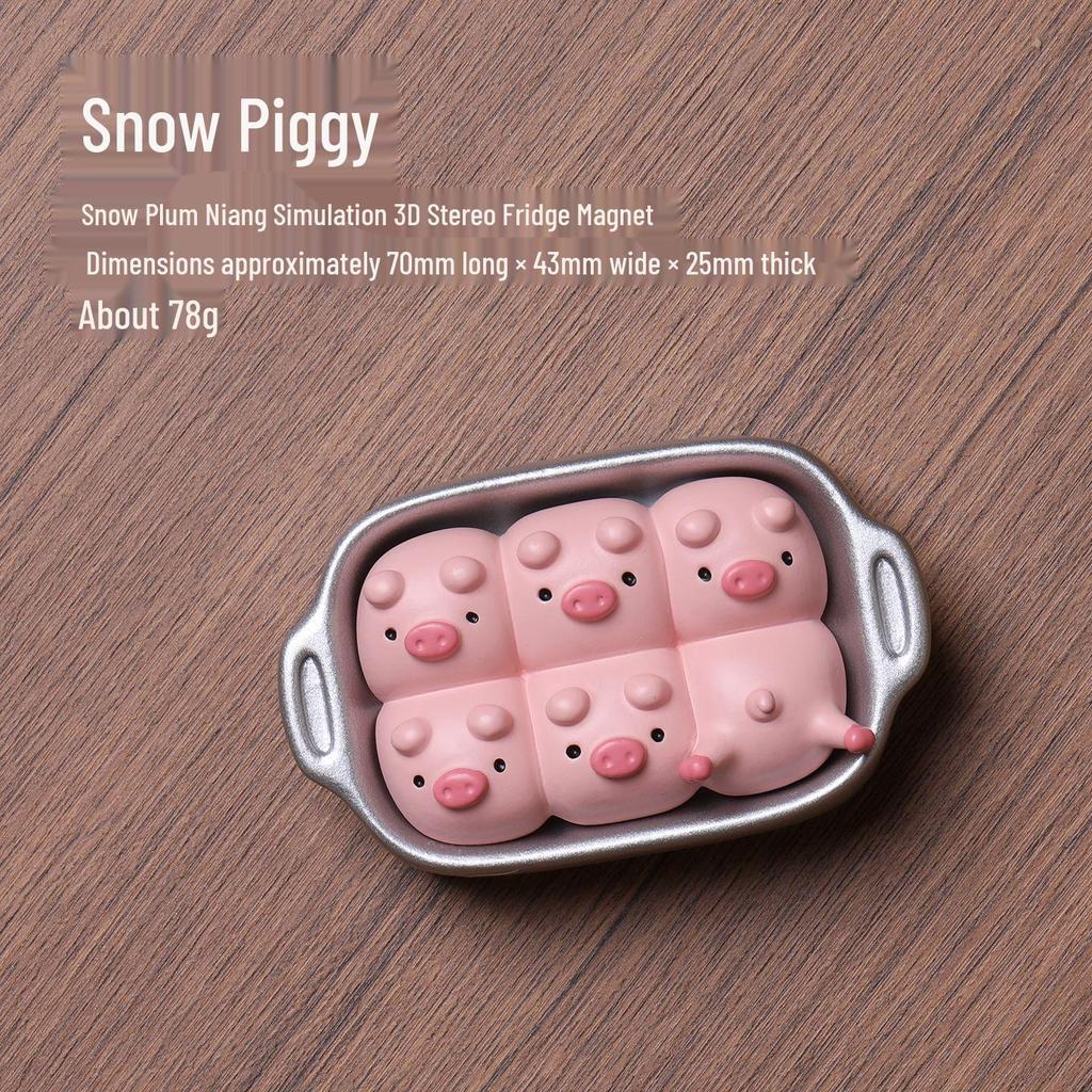 3D Fruit Magnet: Watermelon, Cherry, Strawberry Cat Design