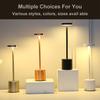 Cordless Table Lamp 3 Color Temperatures Stepless Dimmable Touch Control Battery Operated Portable Wireless LED Lamp