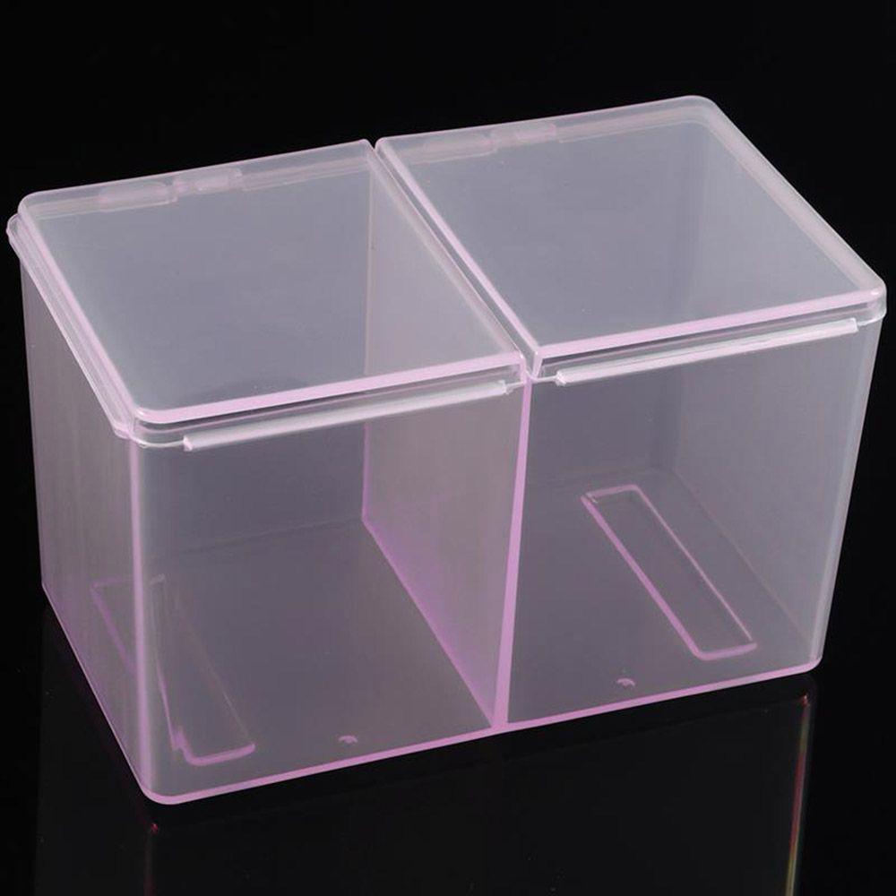 Makeup Container Makeup Transparent Storage Box Cosmetic Organizer Cotton Pads Holder Case Drawer
