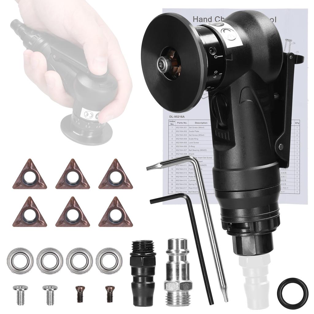 Pneumatic Chamfering Machine Carpenter Chamfering Tool Portable Handheld Grinder Metal Wood Acrylic