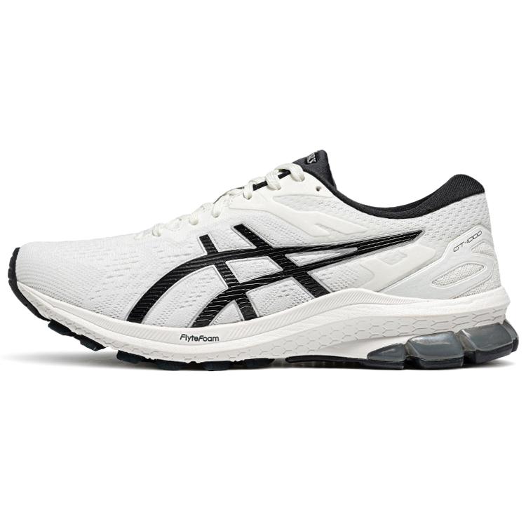 Asics GT-1000 10 Прочные Дышащие Кроссовки с Низким Верхом Женские Белые Черные Кроссовки 1012B642-103