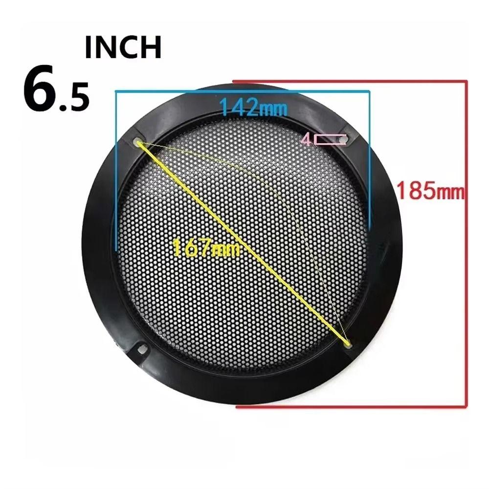 1/2/4/8/10Pcs High-grade Speakers Plastic Frame 2/3/4/5/6.5/8/10 Inch Decorative Mesh